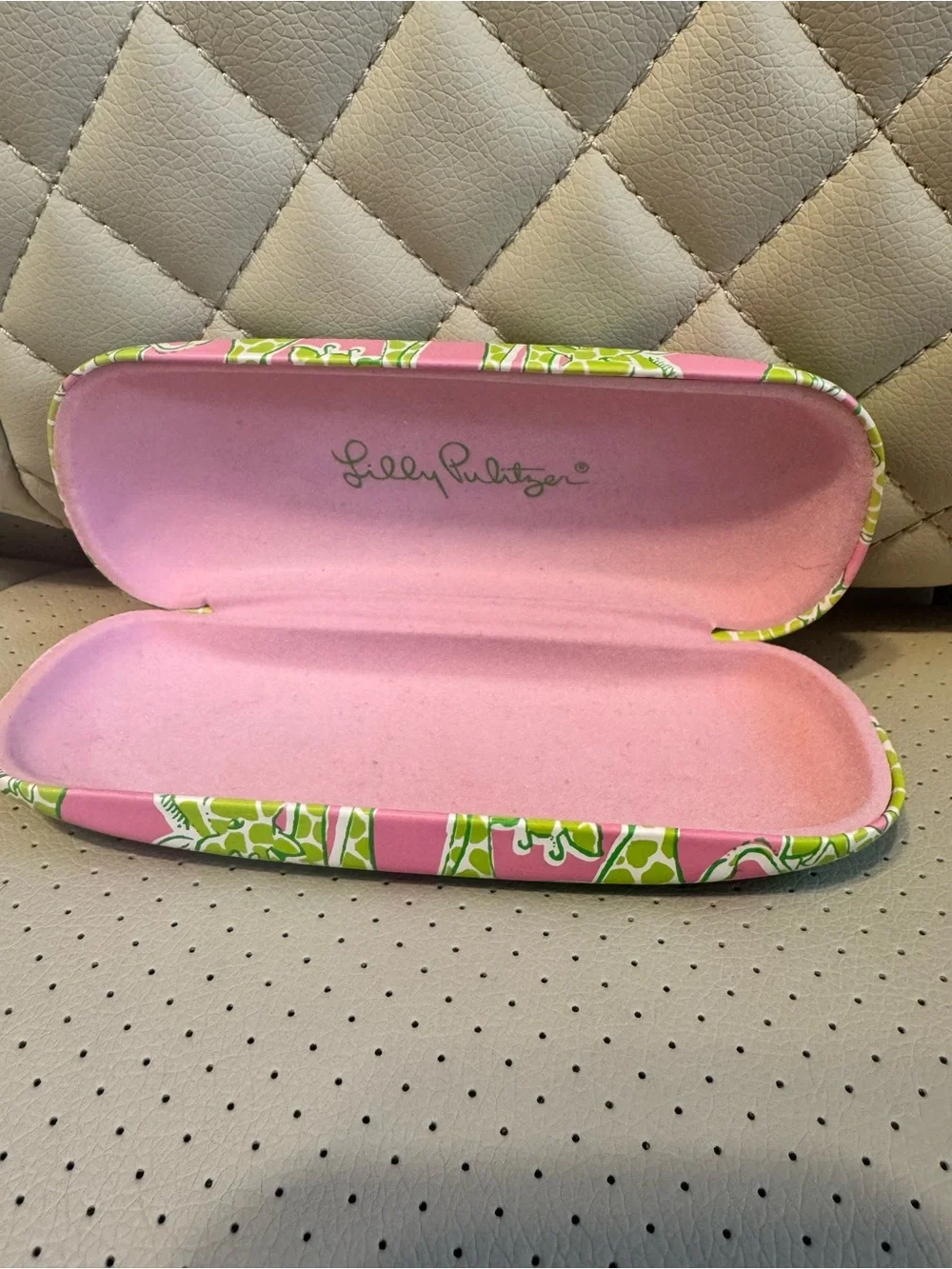 Set of 2 Lilly Pulitzer Eyeglasses Cases – Hard Shell – Pink – Sunglasses Case B